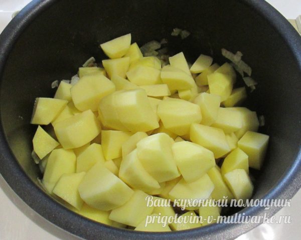 добавление картофеля