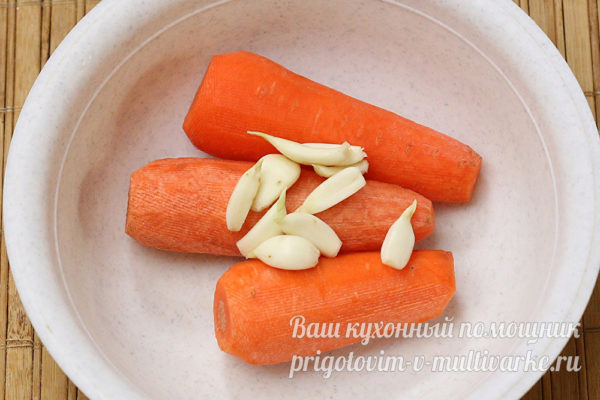 морковь и чеснок