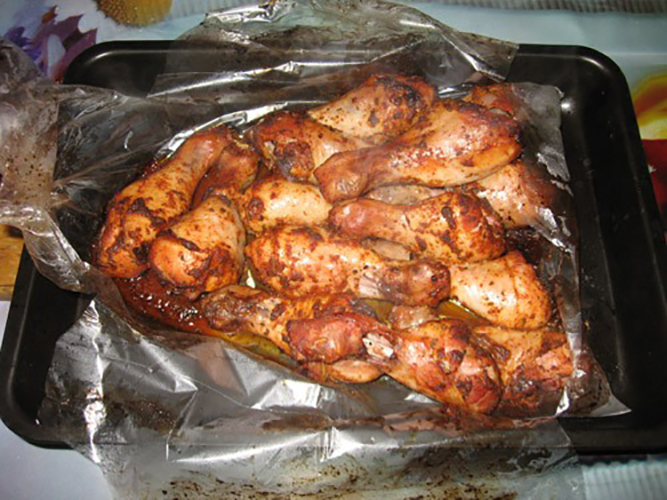 Курица кусочками в духовке в рукаве для запекания рецепт с фото