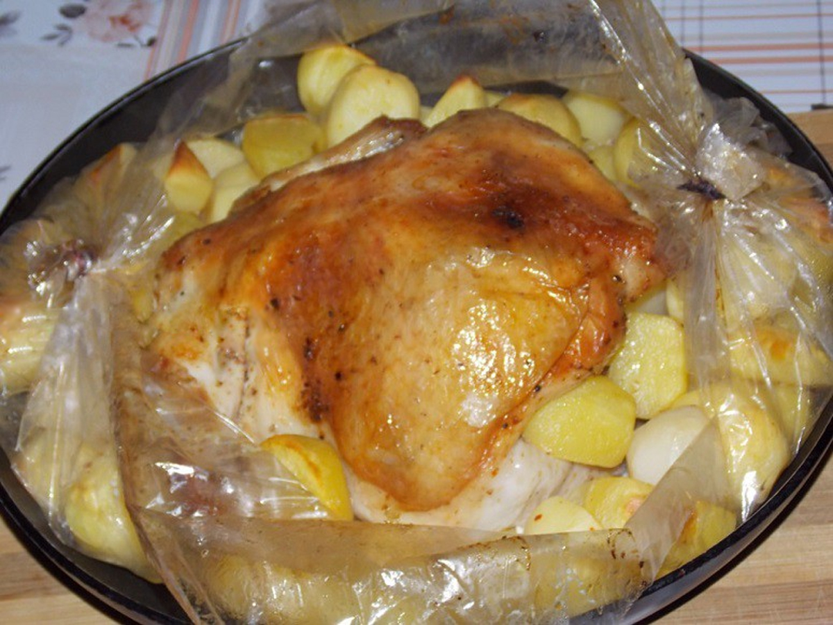 Курица с картошкой в духовке с овощами рецепт с фото пошагово в