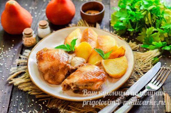 Самые вкусные рецепты курицы с картошкой в духовке